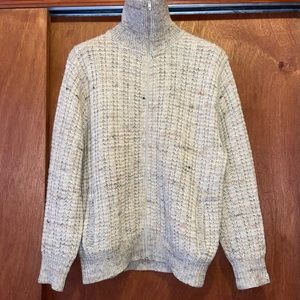 Vintage Pendleton Virgin Wool Knit Full Zip Sweater Mens Size XL Made in USA